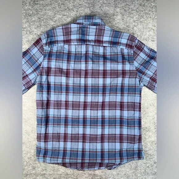 Abercrombie & Fitch Men’s Medium Blue flannel shirt - Picture 6 of 7